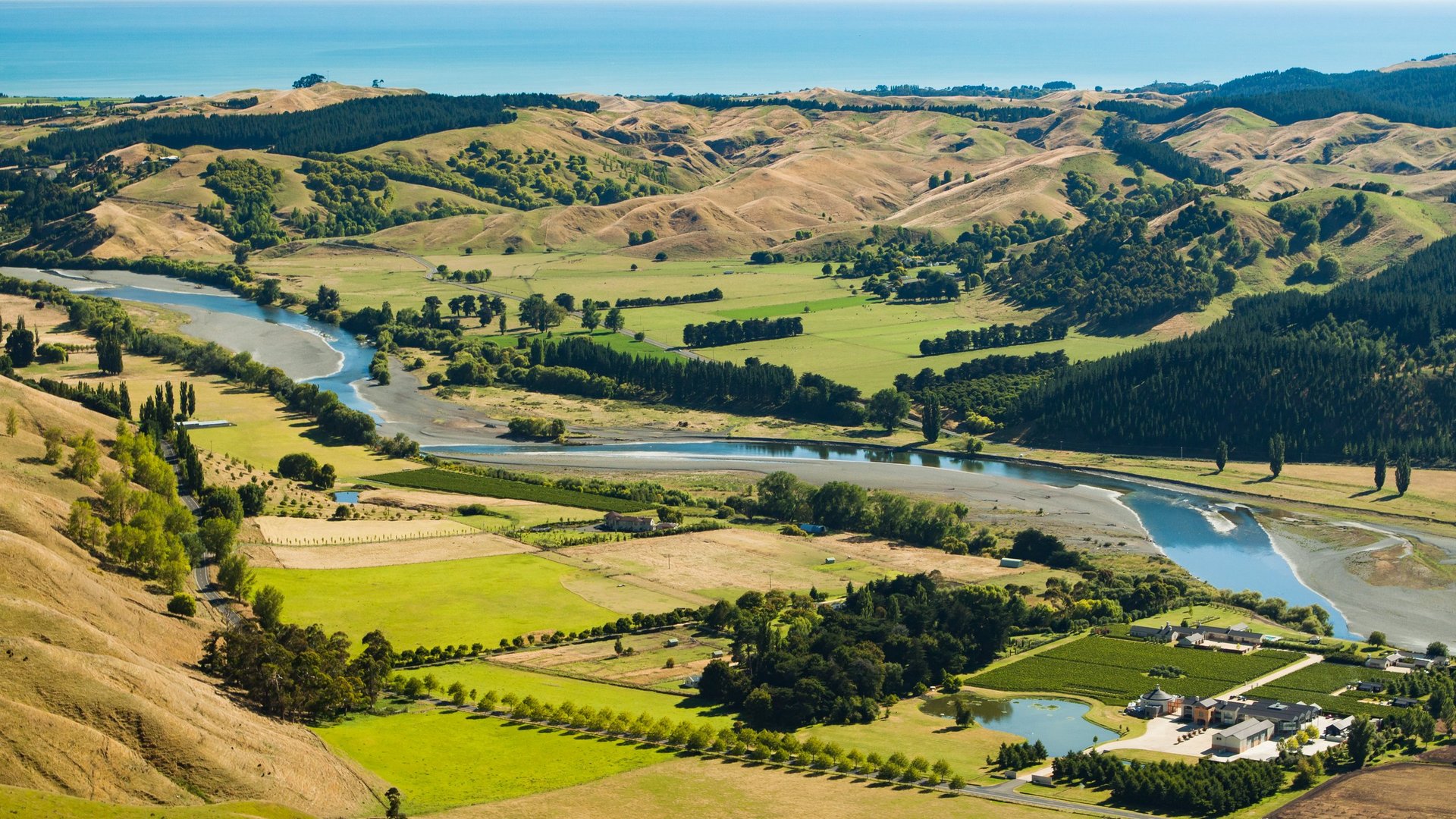 A view from Temata Peaks, Napier, New Zealand